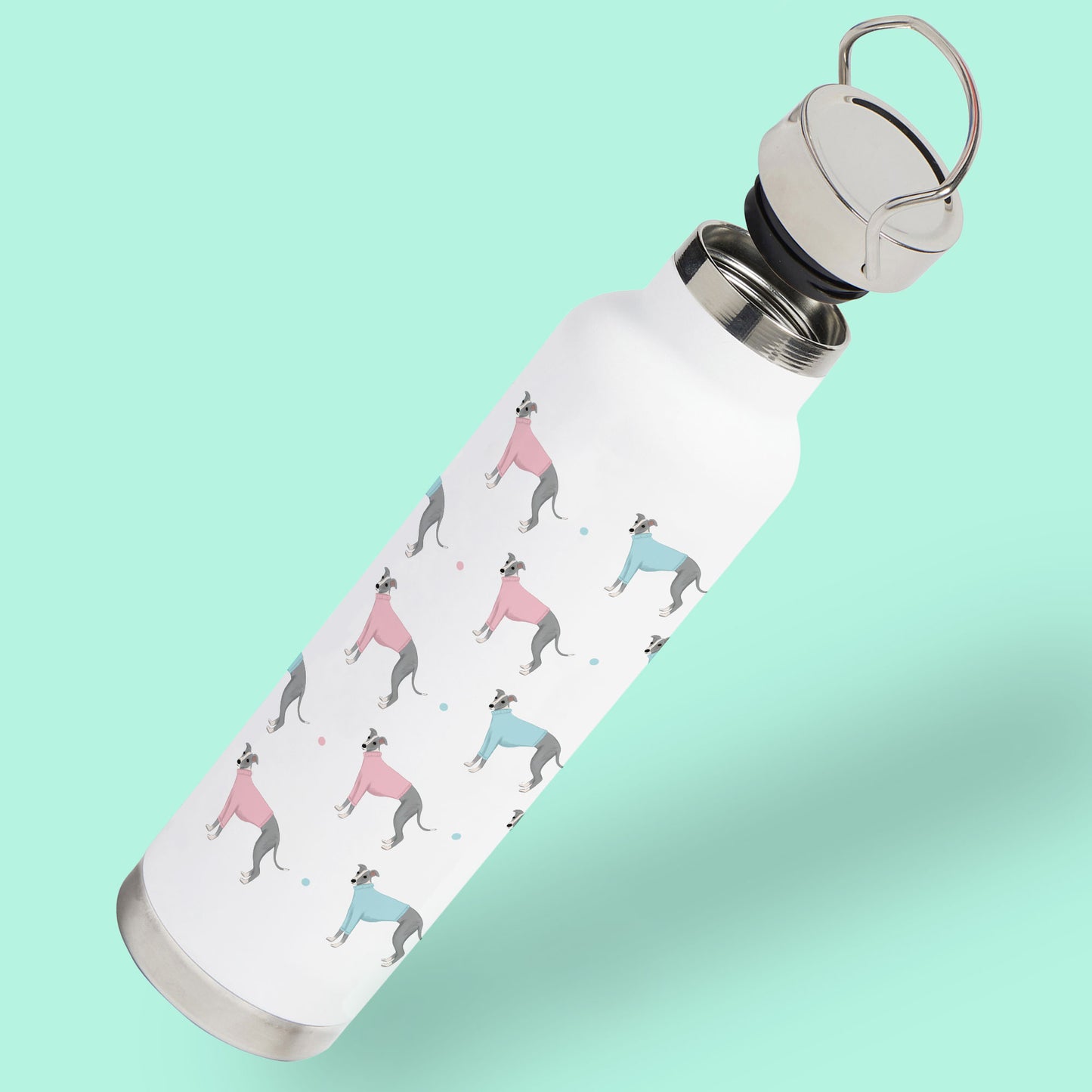 Whippets in Jumpers Water Bottle