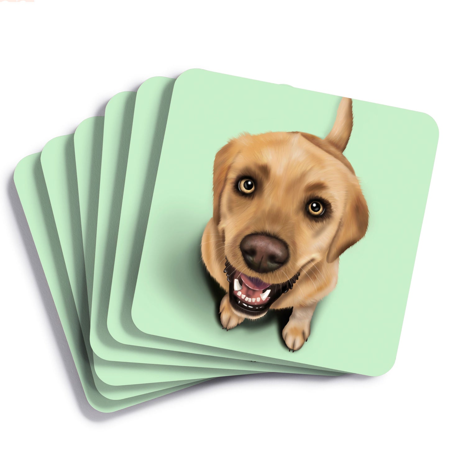 Yellow Labrador Drinks Coaster