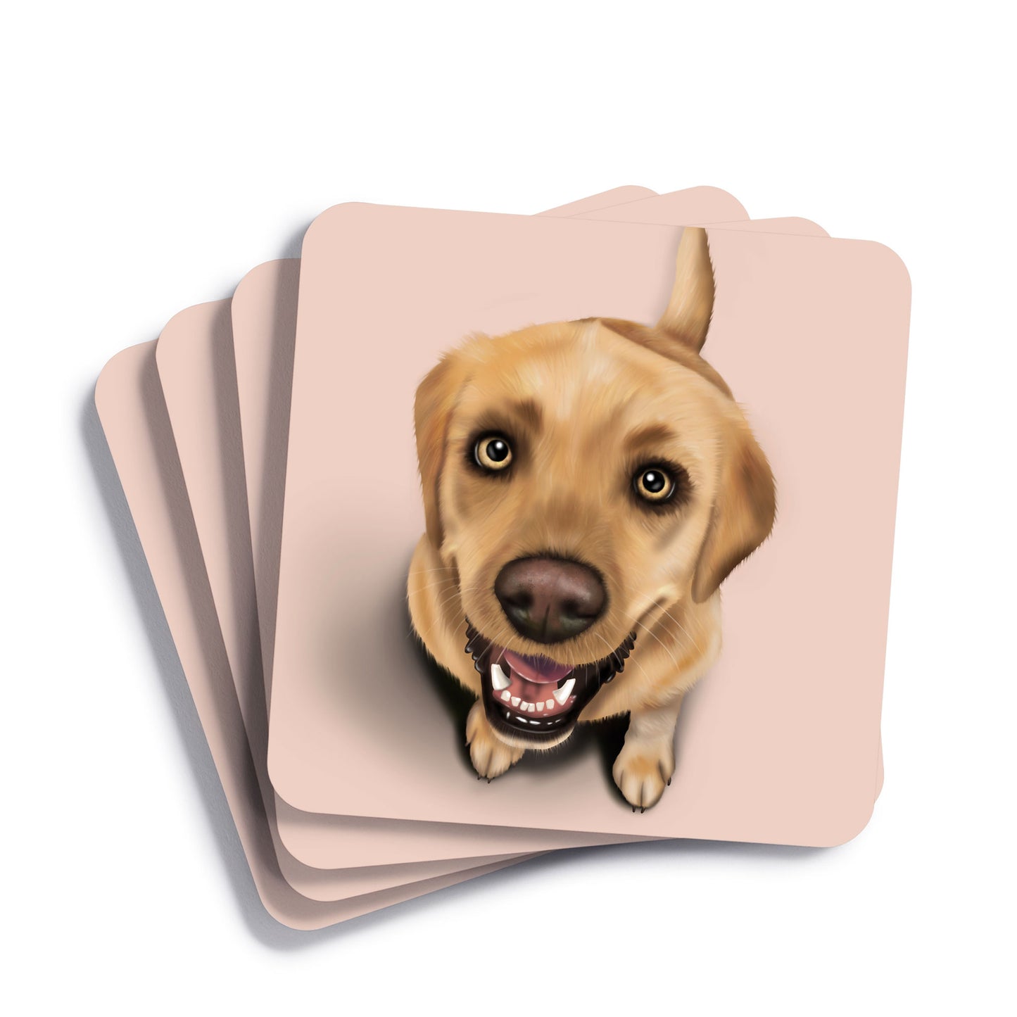 Yellow Labrador Drinks Coaster