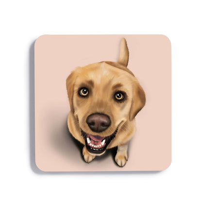 Yellow Labrador Drinks Coaster