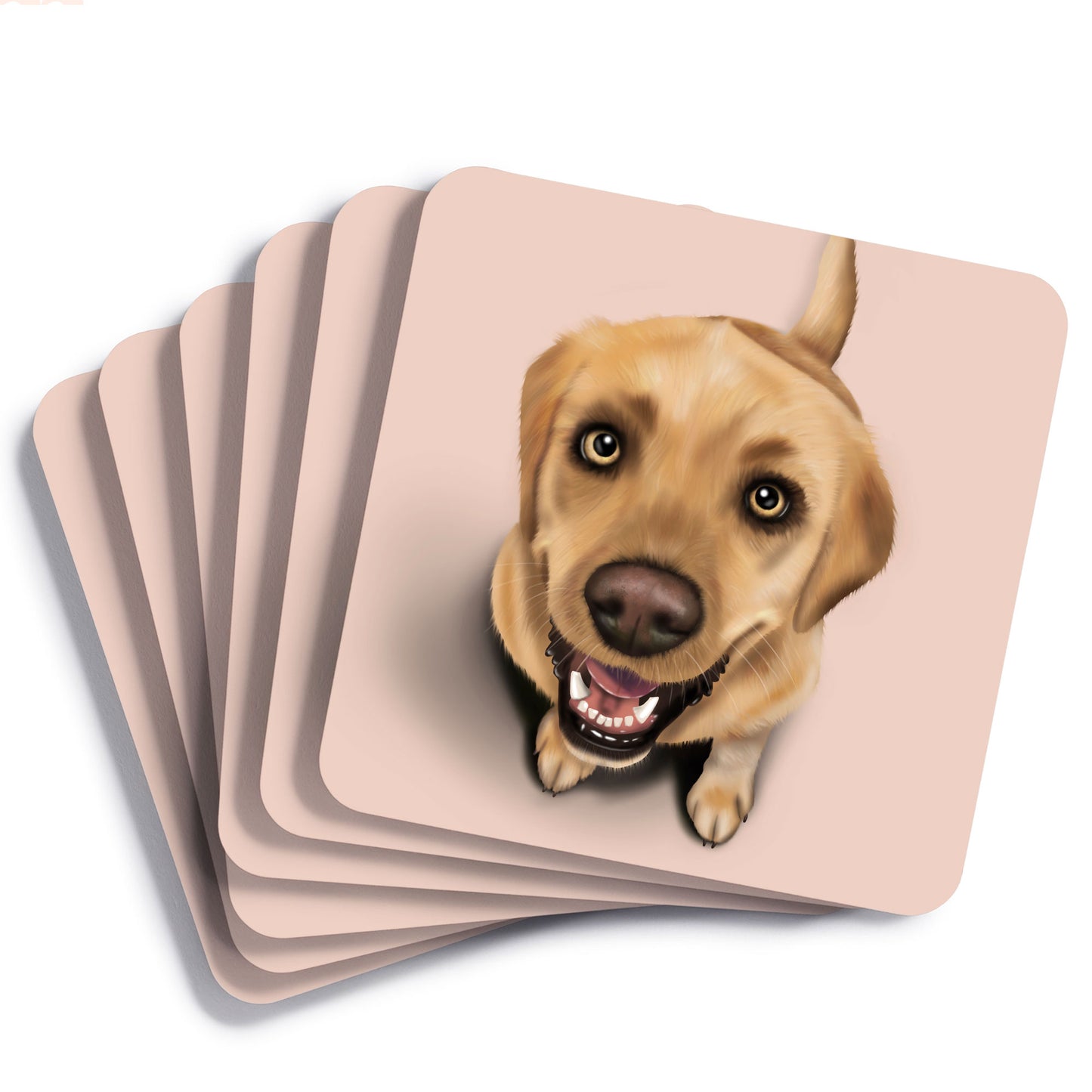 Yellow Labrador Drinks Coaster