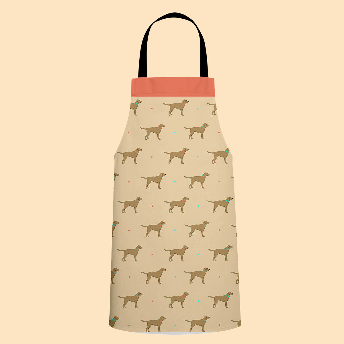 Yellow Labrador Pattern Apron