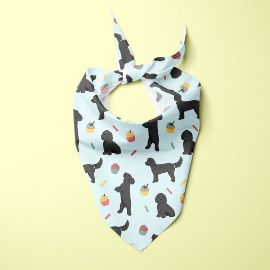 Black Cockapoos and Cupcakes Dog Bandana