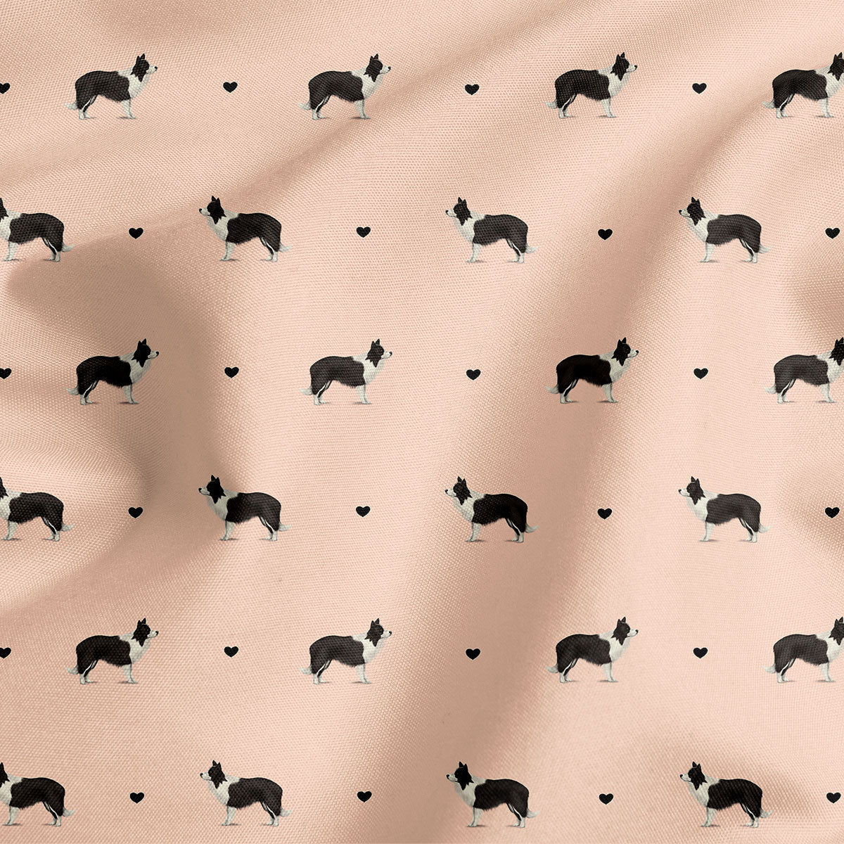 Border Collies and Hearts Dog Bandana