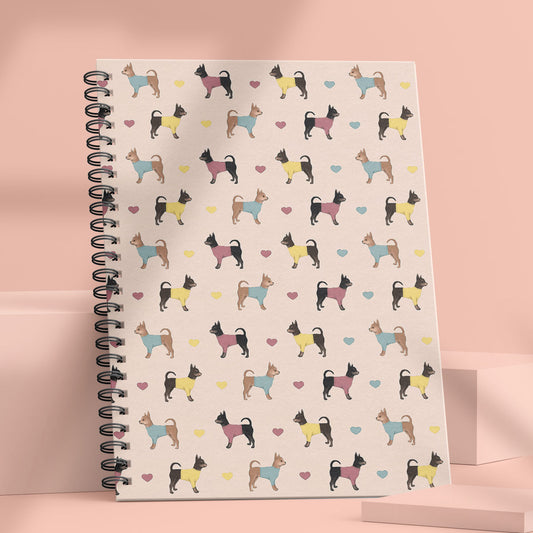 Chihuahuas and Hearts Notebook