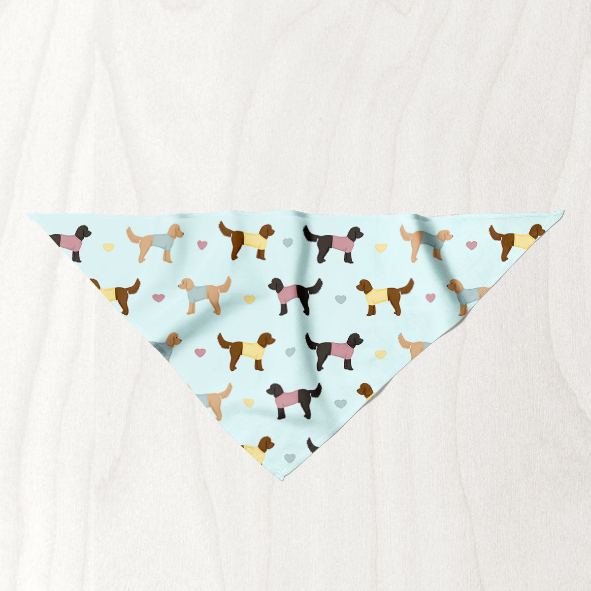 Cockapoos and Hearts Dog Bandana