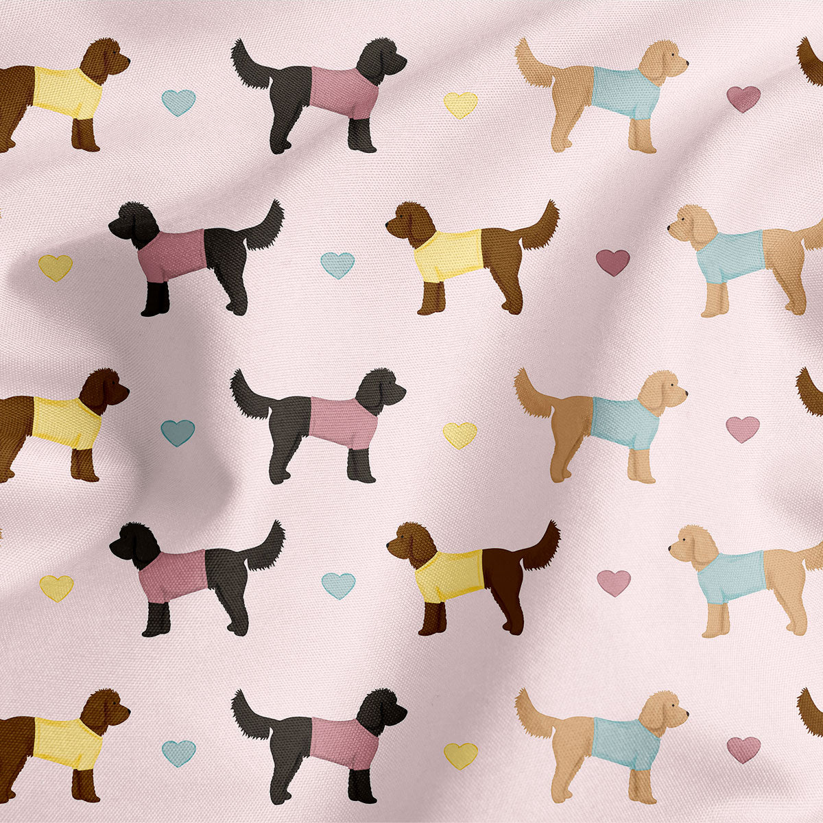 Cockapoos and Hearts Dog Bandana