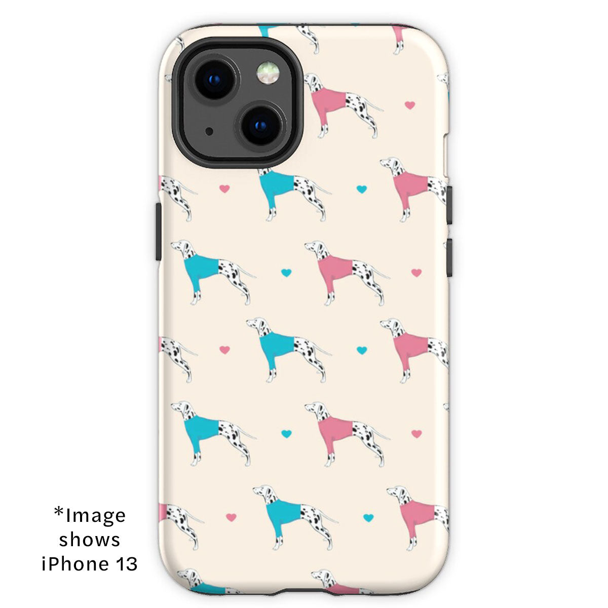 Dalmatians and Hearts iPhone Tough Case