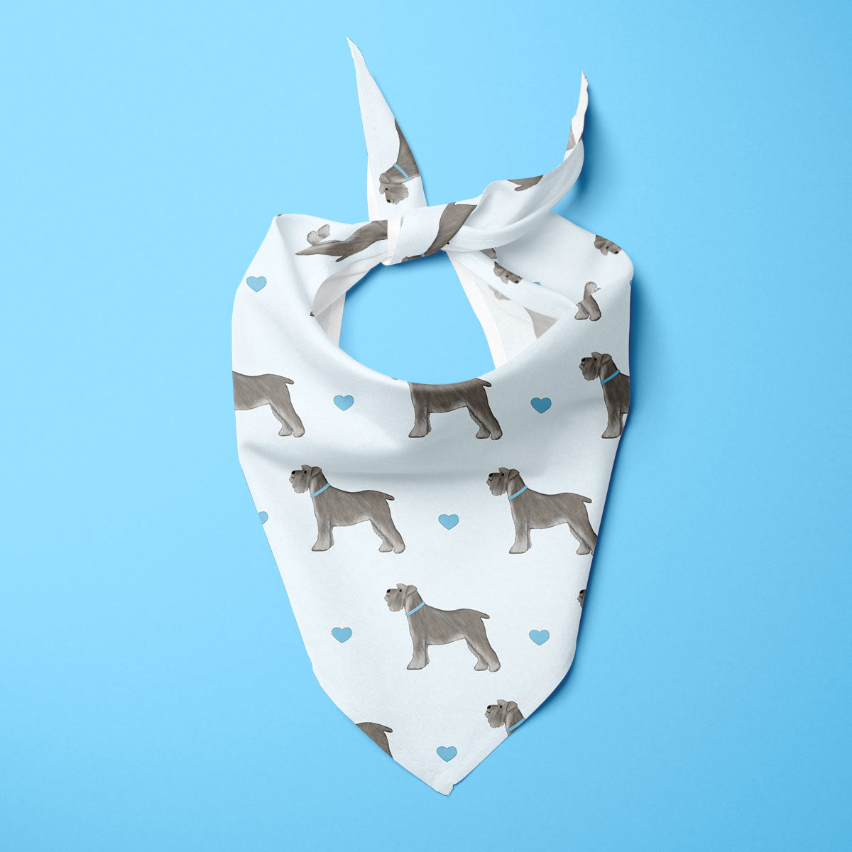 Miniature Schnauzers and Hearts Dog Bandana