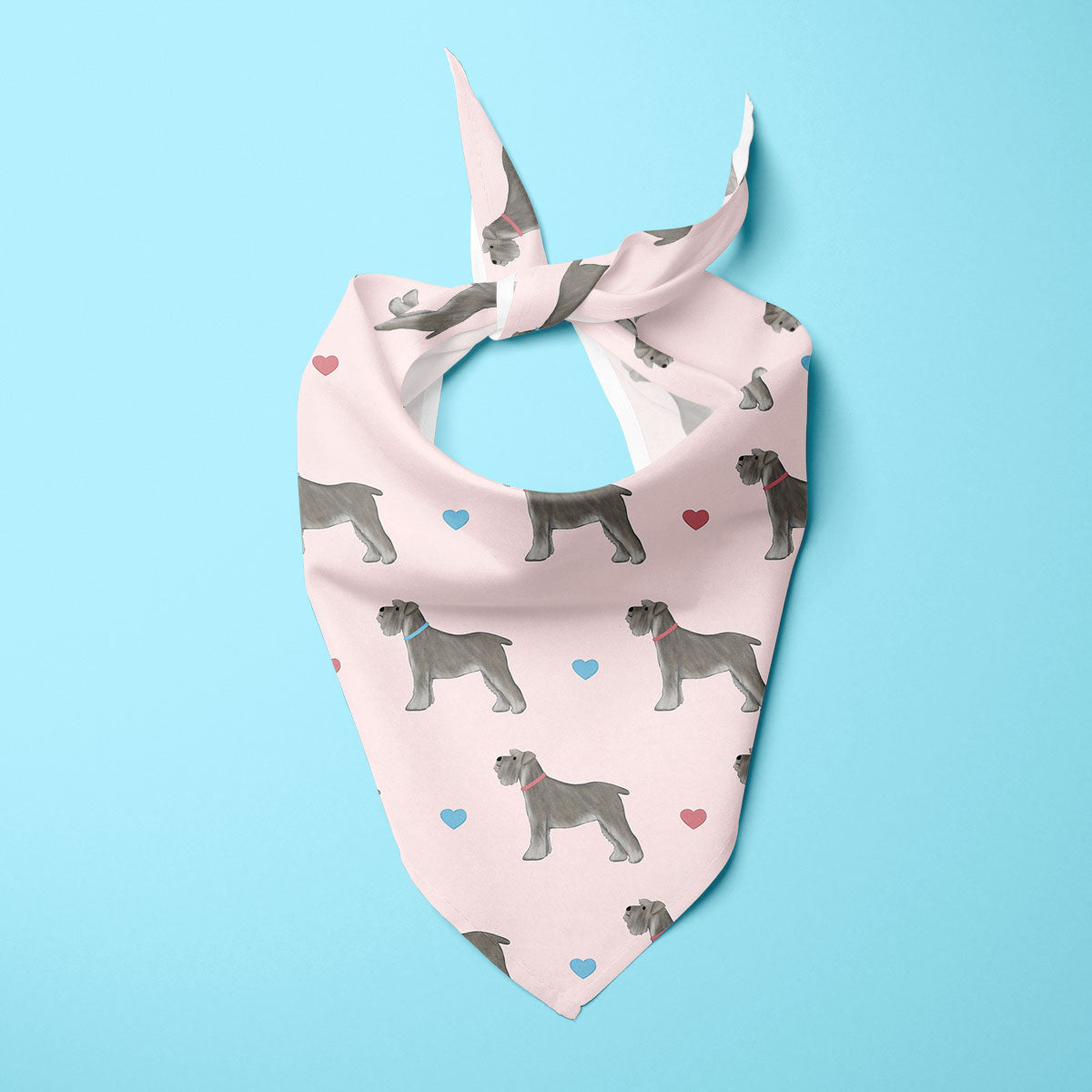 Miniature Schnauzers and Hearts Dog Bandana