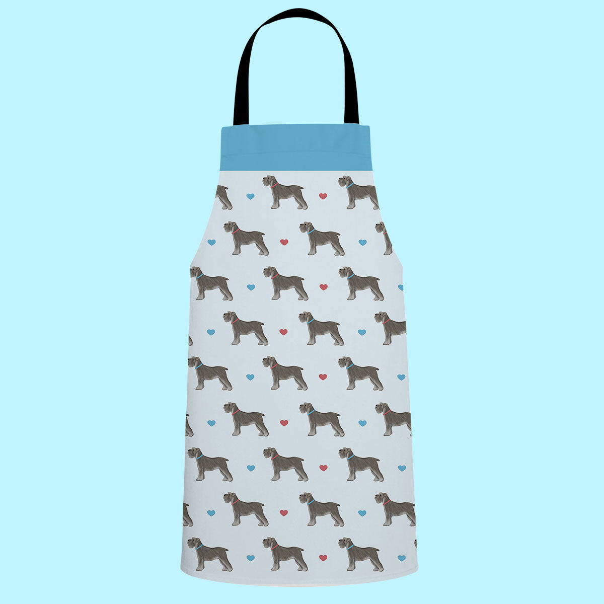 Miniature Schnauzers and Hearts Apron