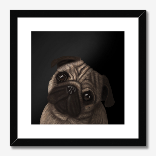 Pug Framed Print