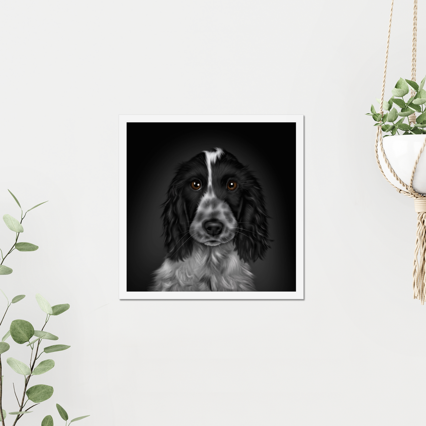 Blue Roan Cocker Spaniel - Art Print