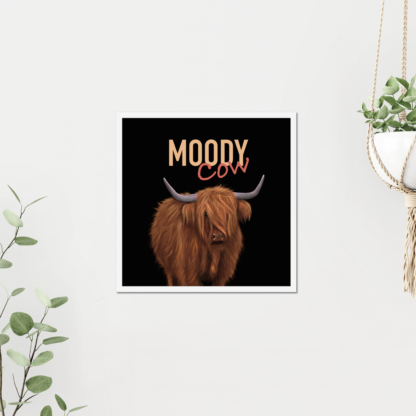 Moody Cow - Art Print