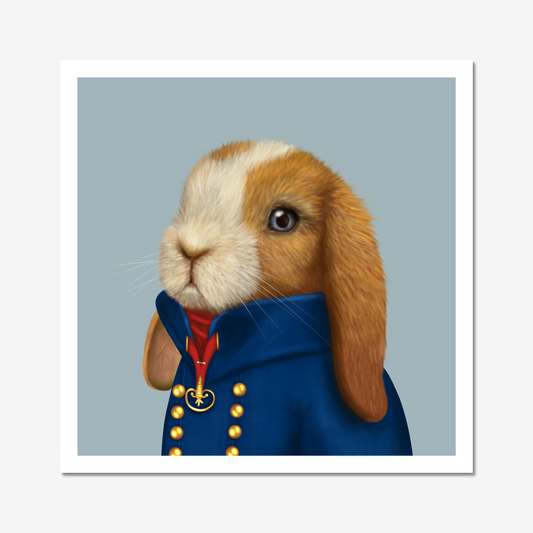 Victorian Dressed Mini Lop art print