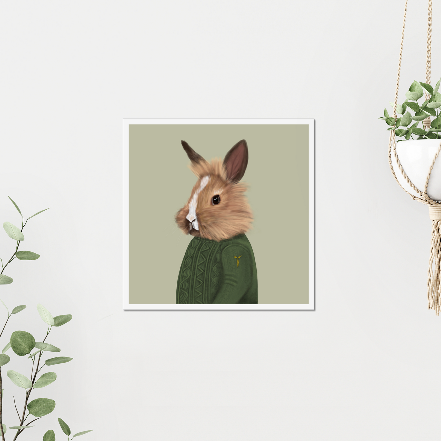 Leo the Lionhead Bunny - Art Print