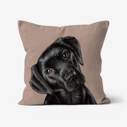 Black Labrador Cushion