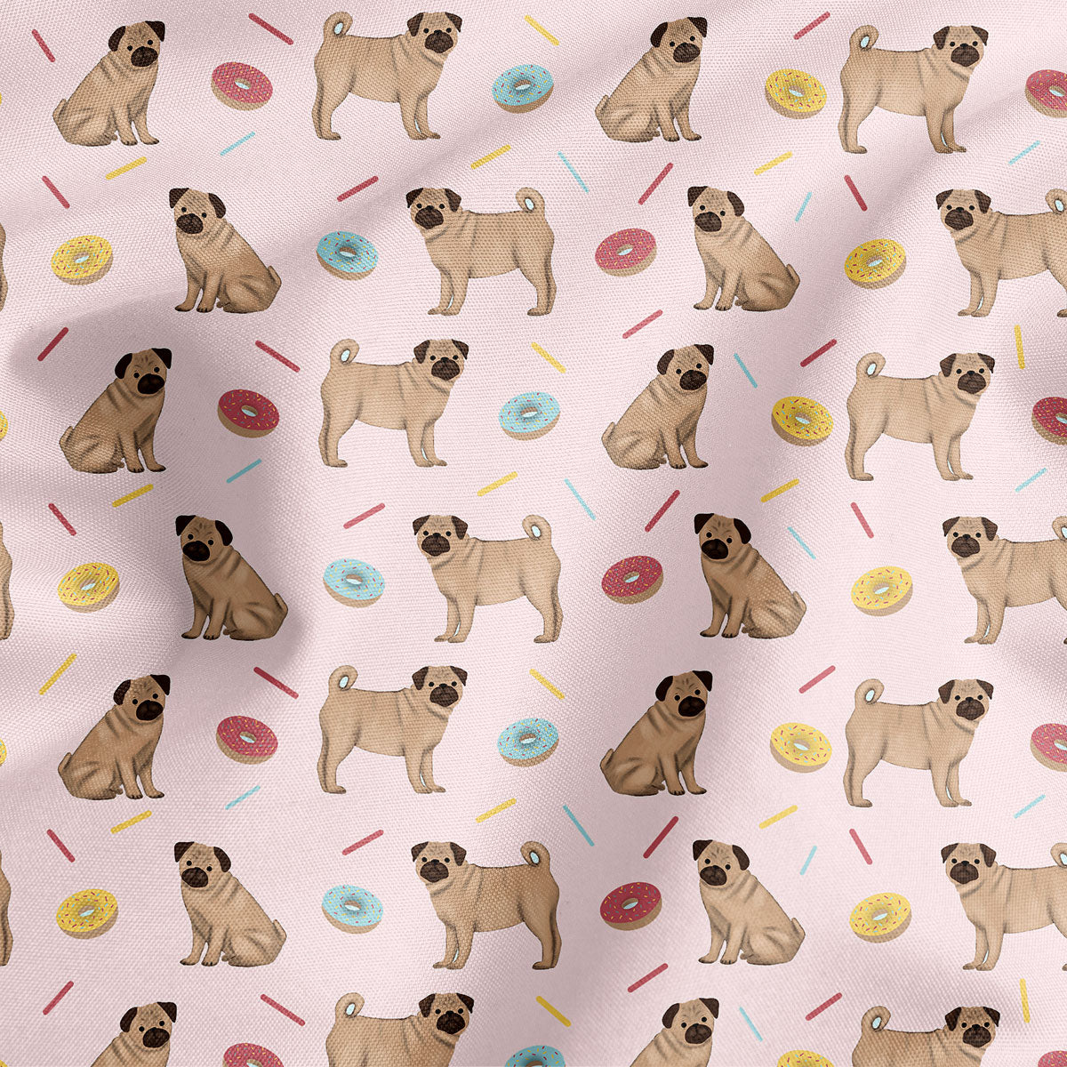 Pugs and Donuts Dog Bandana