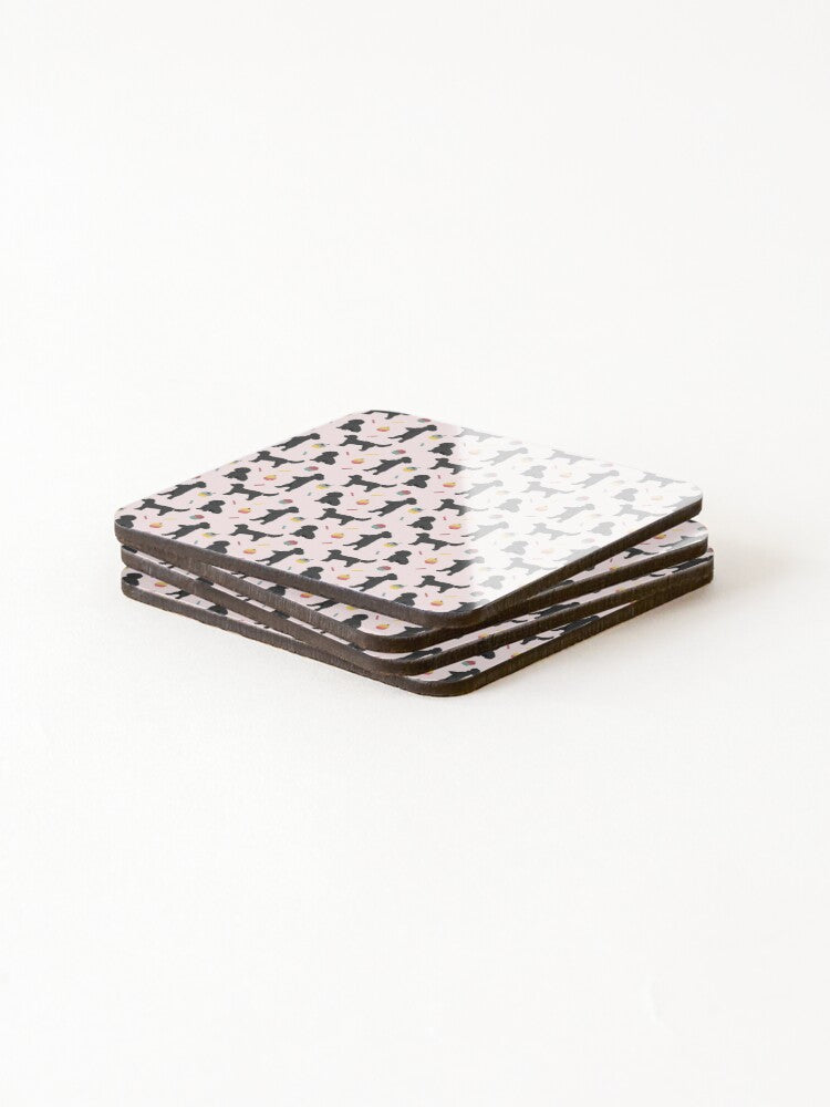Black Cockapoos and Cupcakes Drinks Coaster