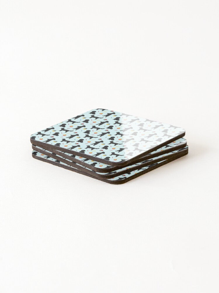 Black Cockapoos and Cupcakes Drinks Coaster