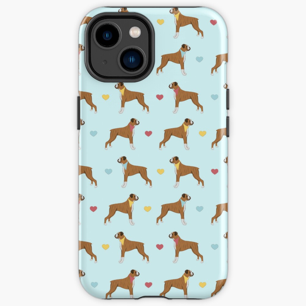 Boxer Dogs and Hearts iPhone Tough Case