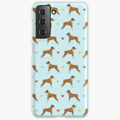 Boxer Dogs and Hearts Samsung Galaxy Snap Case