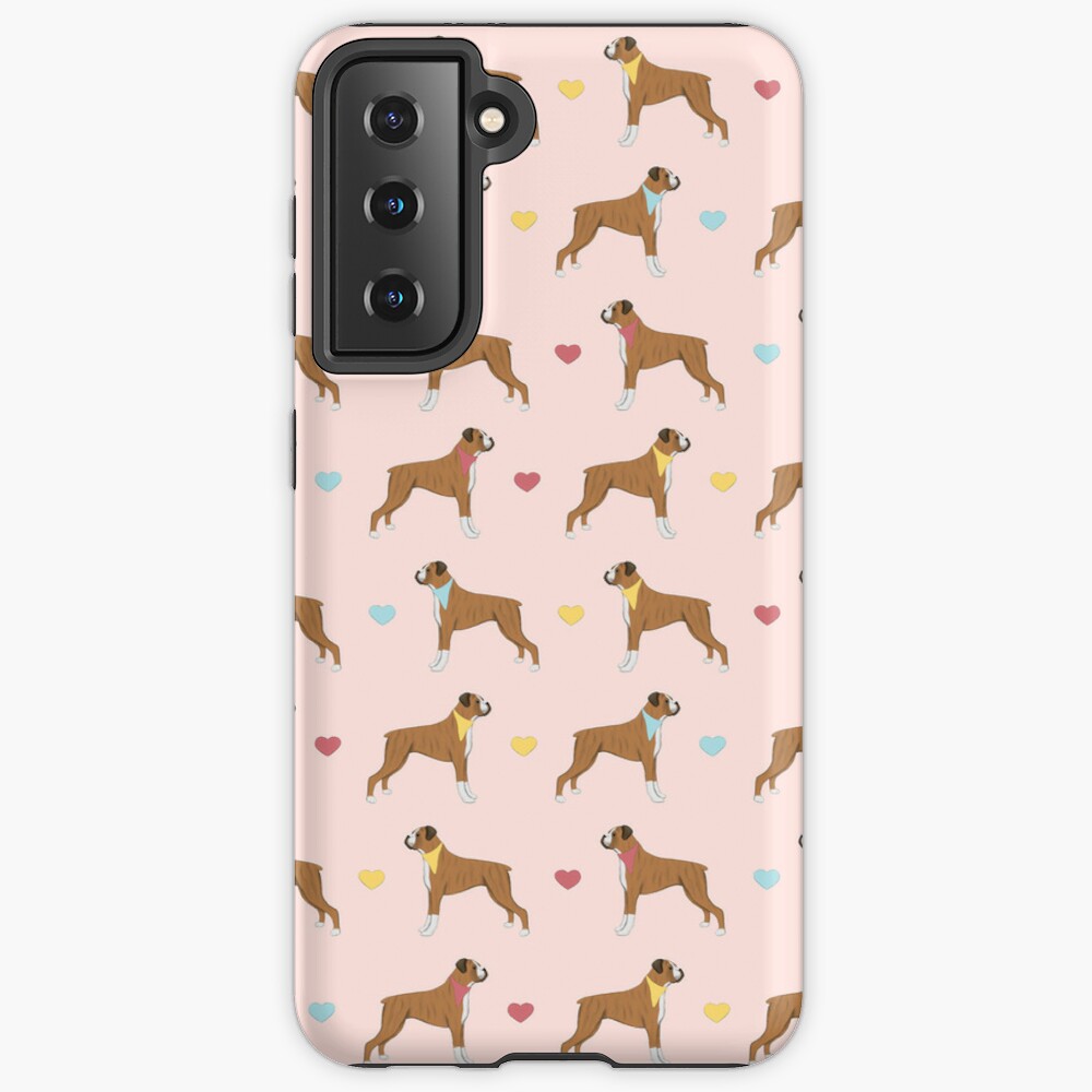 Boxer Dogs and Hearts Samsung Galaxy Tough Case