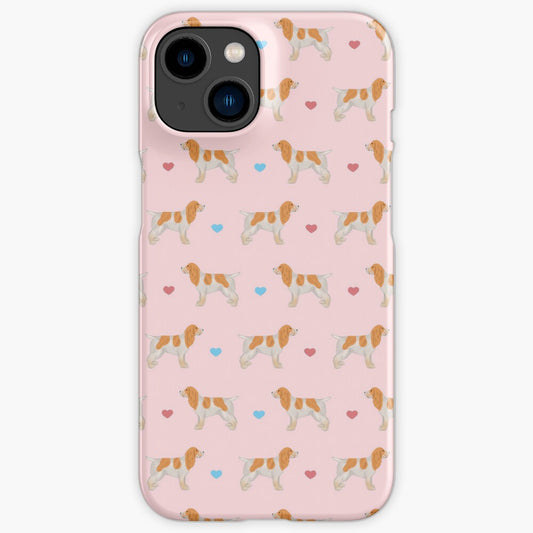 Lemon Roan Cocker Spaniels and Hearts iPhone Snap Case