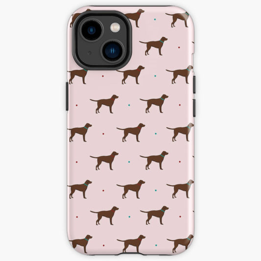 Chocolate Labradors iPhone Tough Case