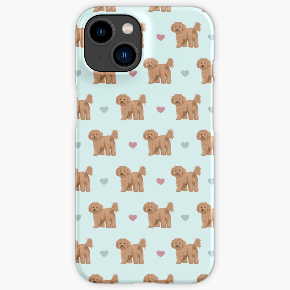 Cavapoos and Hearts iPhone Snap Case