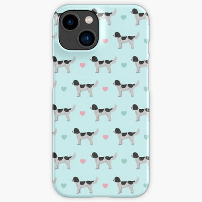 Black and White Cockapoos and Hearts iPhone Snap Case