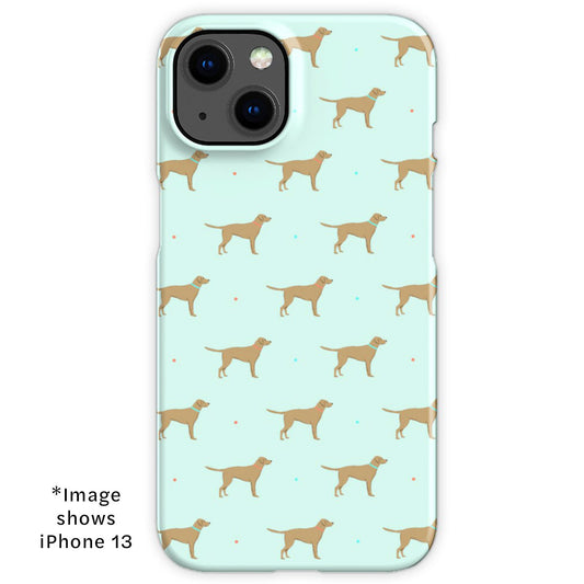 Yellow Labrador Pattern iPhone Snap Case