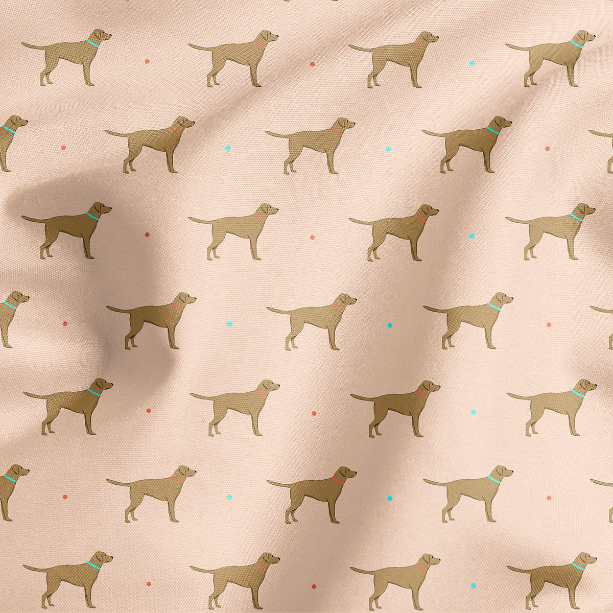 Yellow Labrador Pattern Dog Bandana