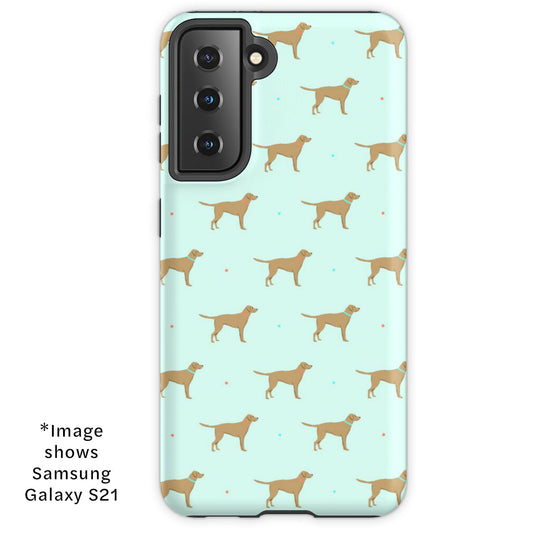 Yellow Labrador Pattern Samsung Galaxy Tough Case